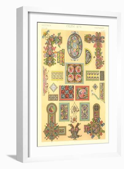 Celtic Patterns-null-Framed Art Print