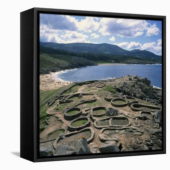 Celtic Ruins Near Porto Do Son, West Coast Castro De Barona, Galicia, Spain, Europe-Geoff Renner-Framed Premier Image Canvas