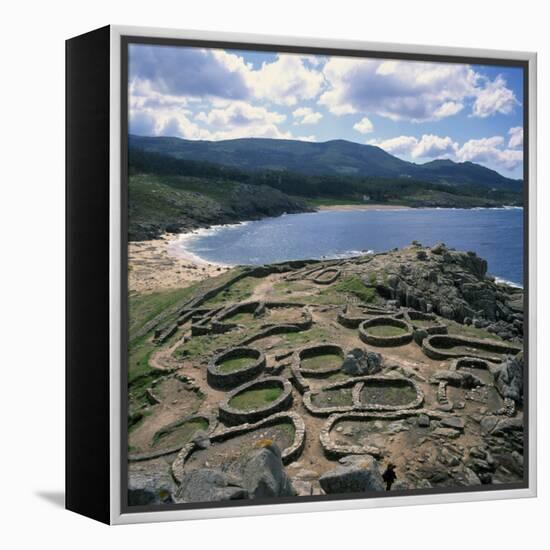 Celtic Ruins Near Porto Do Son, West Coast Castro De Barona, Galicia, Spain, Europe-Geoff Renner-Framed Premier Image Canvas