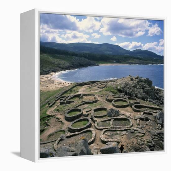 Celtic Ruins Near Porto Do Son, West Coast Castro De Barona, Galicia, Spain, Europe-Geoff Renner-Framed Premier Image Canvas