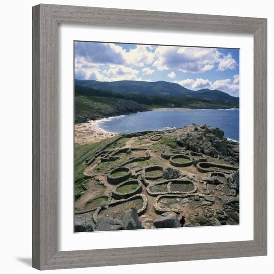 Celtic Ruins Near Porto Do Son, West Coast Castro De Barona, Galicia, Spain, Europe-Geoff Renner-Framed Photographic Print