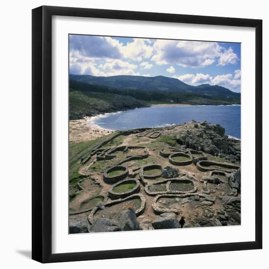 Celtic Ruins Near Porto Do Son, West Coast Castro De Barona, Galicia, Spain, Europe-Geoff Renner-Framed Photographic Print