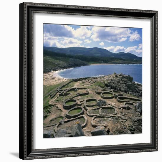 Celtic Ruins Near Porto Do Son, West Coast Castro De Barona, Galicia, Spain, Europe-Geoff Renner-Framed Photographic Print
