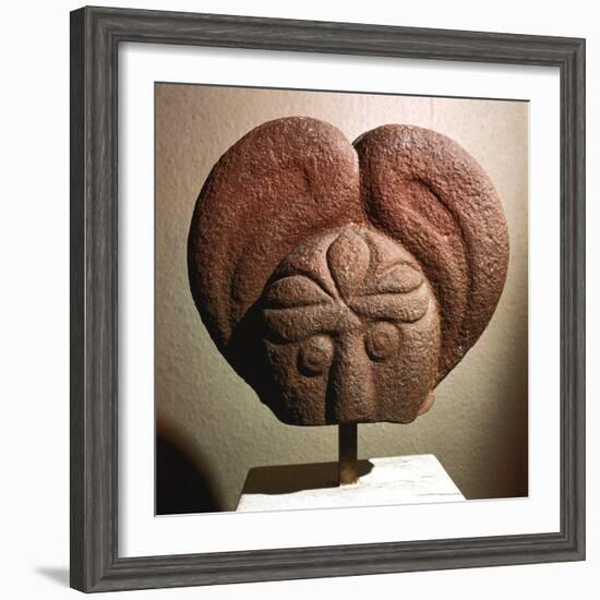 Celtic stone head, Heidelberg, Germany, c5th - 4th century BC. Artist: Unknown-Unknown-Framed Giclee Print