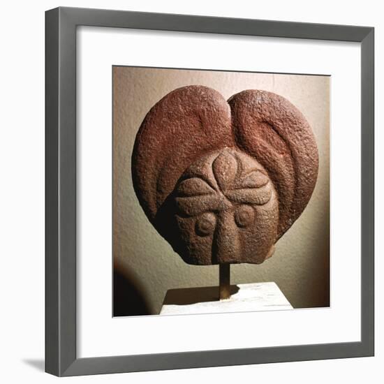 Celtic stone head, Heidelberg, Germany, c5th - 4th century BC. Artist: Unknown-Unknown-Framed Giclee Print