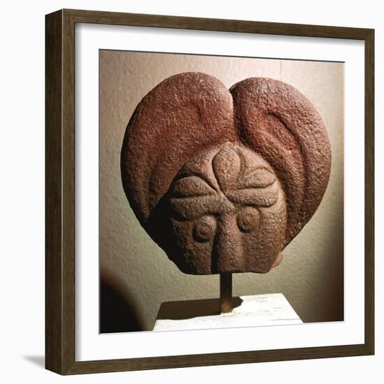 Celtic stone head, Heidelberg, Germany, c5th - 4th century BC. Artist: Unknown-Unknown-Framed Giclee Print