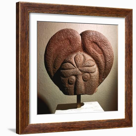 Celtic stone head, Heidelberg, Germany, c5th - 4th century BC. Artist: Unknown-Unknown-Framed Giclee Print