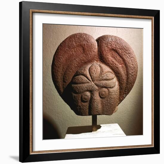 Celtic stone head, Heidelberg, Germany, c5th - 4th century BC. Artist: Unknown-Unknown-Framed Giclee Print