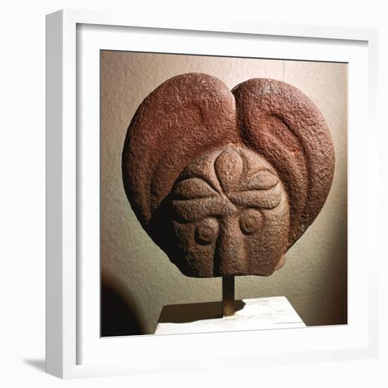 Celtic stone head, Heidelberg, Germany, c5th - 4th century BC. Artist: Unknown-Unknown-Framed Giclee Print