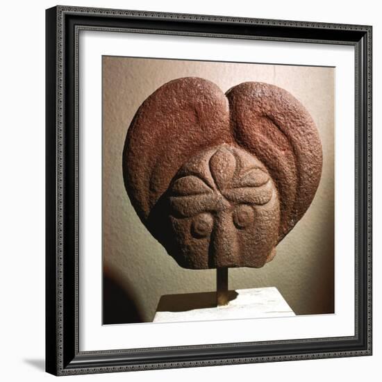 Celtic stone head, Heidelberg, Germany, c5th - 4th century BC. Artist: Unknown-Unknown-Framed Giclee Print