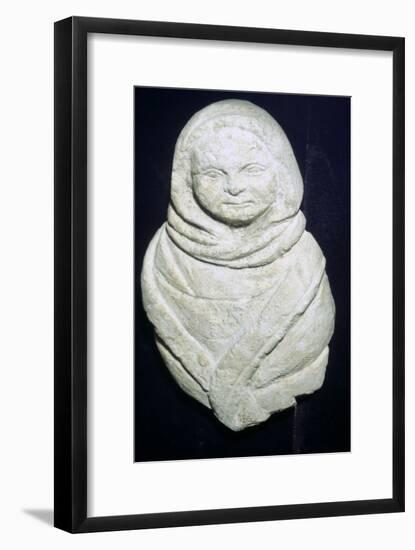 Celtic Stone Votive Figure of a Child. Artist: Unknown-Unknown-Framed Giclee Print