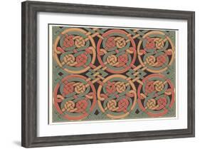 Celtic Weave Pattern-null-Framed Art Print