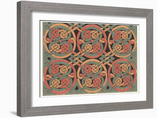 Celtic Weave Pattern-null-Framed Art Print