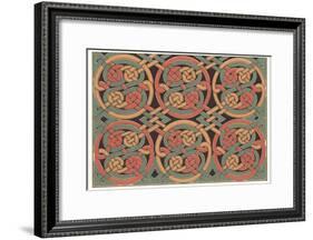 Celtic Weave Pattern-null-Framed Art Print