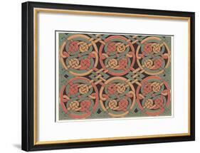 Celtic Weave Pattern-null-Framed Art Print