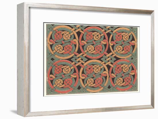 Celtic Weave Pattern-null-Framed Art Print