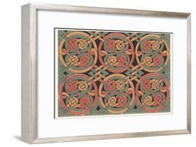 Celtic Weave Pattern-null-Framed Art Print