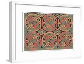 Celtic Weave Pattern-null-Framed Art Print
