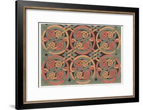 Celtic Weave Pattern-null-Framed Art Print