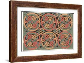 Celtic Weave Pattern-null-Framed Art Print