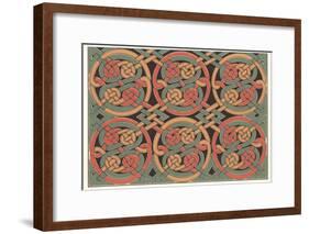 Celtic Weave Pattern-null-Framed Art Print