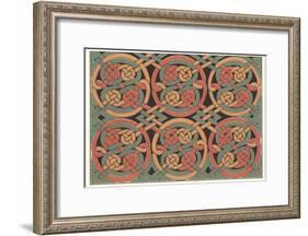 Celtic Weave Pattern-null-Framed Art Print