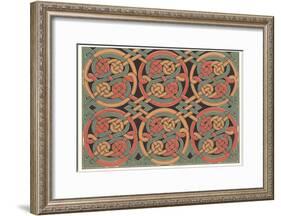 Celtic Weave Pattern-null-Framed Art Print