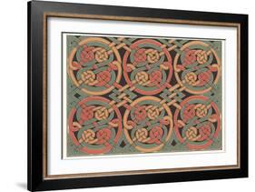 Celtic Weave Pattern-null-Framed Art Print