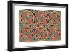 Celtic Weave Pattern-null-Framed Art Print