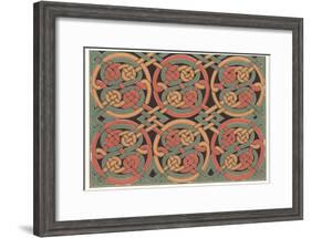 Celtic Weave Pattern-null-Framed Art Print