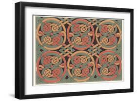 Celtic Weave Pattern-null-Framed Art Print