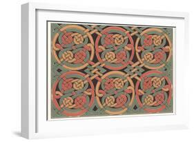Celtic Weave Pattern-null-Framed Art Print