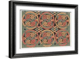 Celtic Weave Pattern-null-Framed Art Print