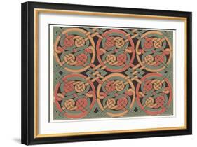 Celtic Weave Pattern-null-Framed Art Print