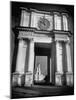 Cement Archway Featuring a Clock over the Entrance to the Grounds of the Greek Orthodox Church-Margaret Bourke-White-Mounted Photographic Print