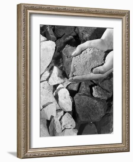 Cement Materials, 1963-Michael Walters-Framed Photographic Print