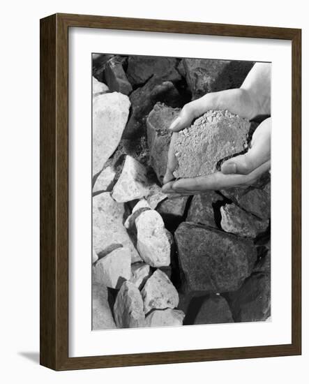 Cement Materials, 1963-Michael Walters-Framed Photographic Print