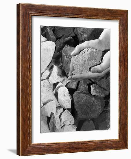 Cement Materials, 1963-Michael Walters-Framed Photographic Print