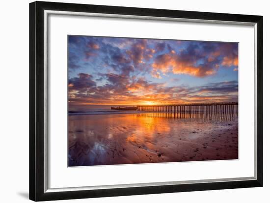 Cement Ship Sunset-John Gavrilis-Framed Photographic Print