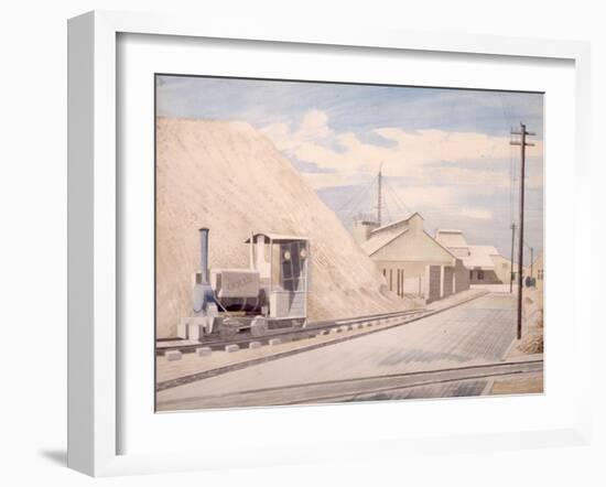 Cement Works, 1934-Eric Ravilious-Framed Giclee Print