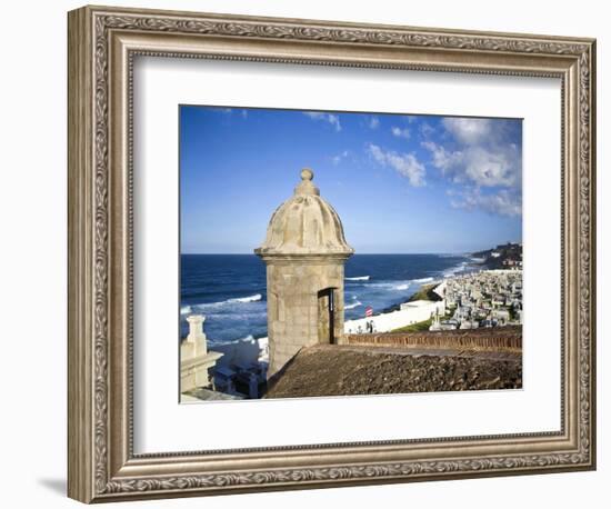 Cemetary, Fort San Felipe Del Morro, San Juan, Puerto Rico, USA, Caribbean-Miva Stock-Framed Photographic Print