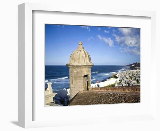 Cemetary, Fort San Felipe Del Morro, San Juan, Puerto Rico, USA, Caribbean-Miva Stock-Framed Photographic Print