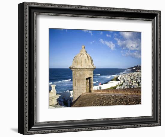 Cemetary, Fort San Felipe Del Morro, San Juan, Puerto Rico, USA, Caribbean-Miva Stock-Framed Photographic Print