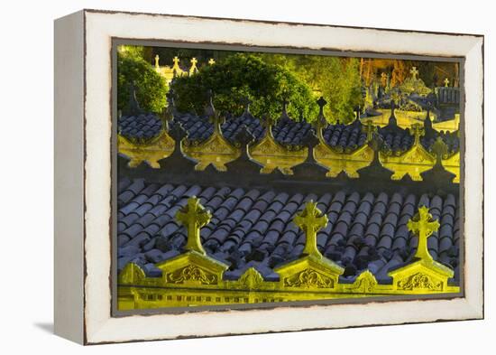 Cemetery in Andratx, Majorca, the Balearic Islands, Spain-Rainer Mirau-Framed Premier Image Canvas