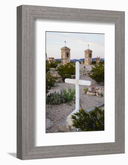 Cemetery in Old Terlingua, Texas-Larry Ditto-Framed Photographic Print