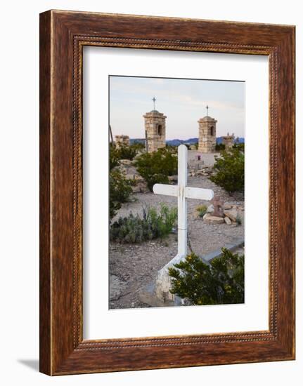 Cemetery in Old Terlingua, Texas-Larry Ditto-Framed Photographic Print