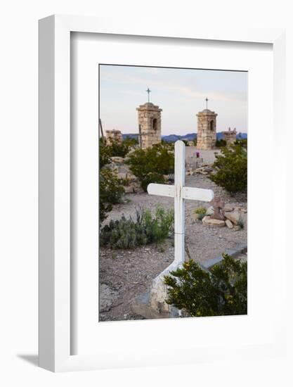 Cemetery in Old Terlingua, Texas-Larry Ditto-Framed Photographic Print