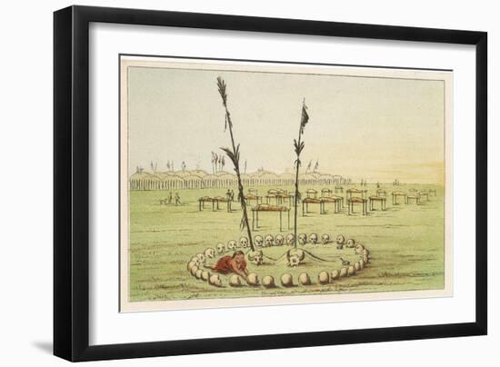 Cemetery of the Mandan People-George Catlin-Framed Art Print