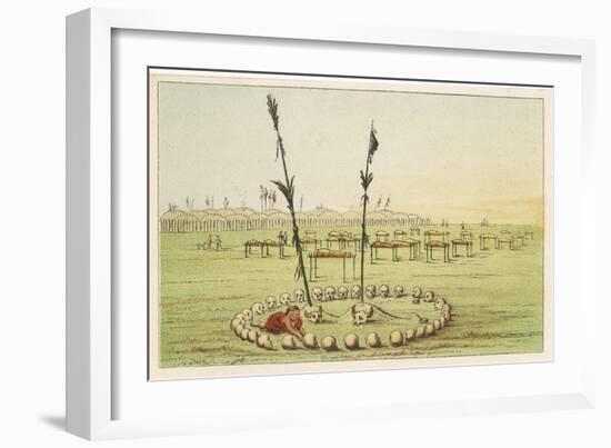 Cemetery of the Mandan People-George Catlin-Framed Art Print