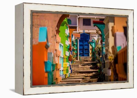 Cemetery View, Lake Atitlan, Guatemala, Central America-Laura Grier-Framed Premier Image Canvas